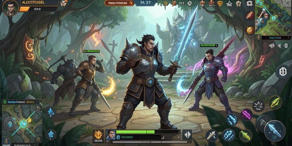 Tangkapan layar ALEXISTOGEL menampilkan aksi pertempuran epik dalam dunia RPG.
