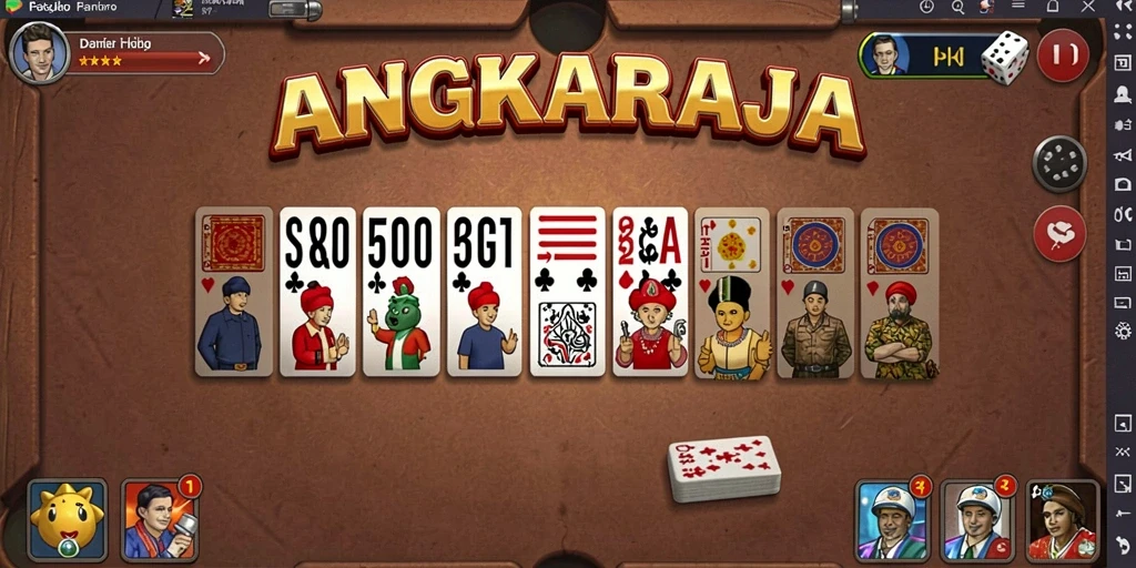 Tangkapan layar gameplay Domino yang seru di ANGKARAJA.