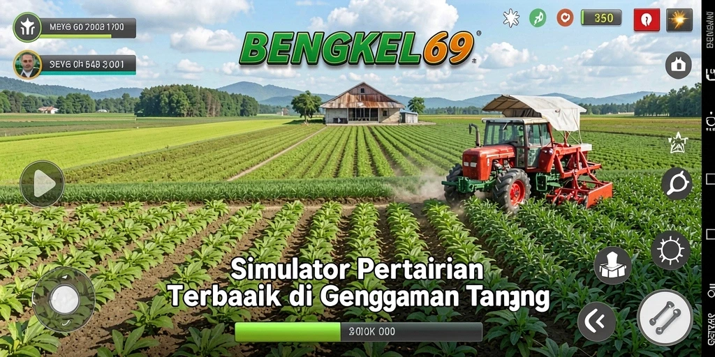 Tampilan gameplay BENGKEL69 yang menakjubkan dan penuh warna.
