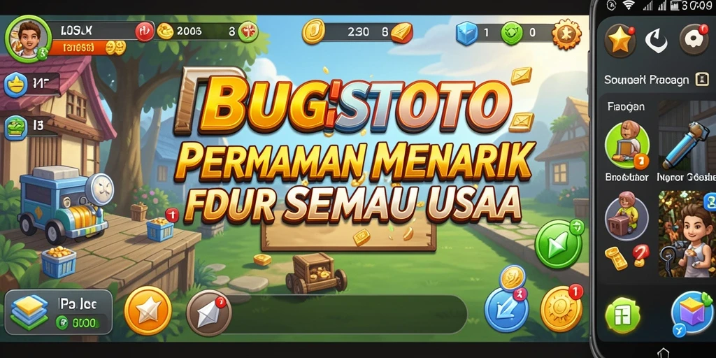 Tampilan gameplay <strong>BUGISTOTO</strong> yang cerah dan menarik.