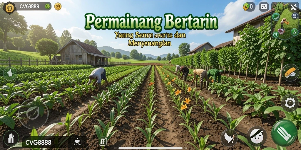 Tampilan gameplay seru dalam CVG8888 yang penuh warna dan interaksi.