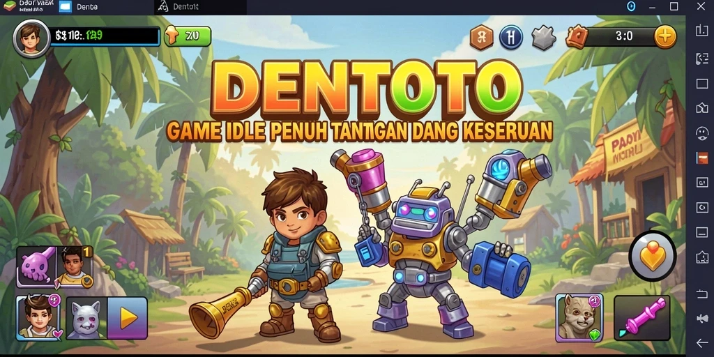Tampilan gameplay DENTOTO yang menarik dan penuh tantangan.