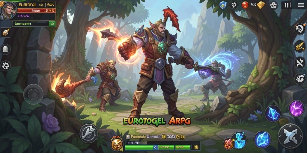 Tampilan gameplay epik di dunia ARPG EUROTOGEL.