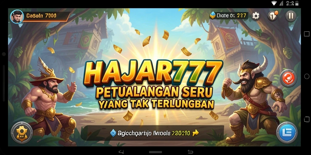 Tampilan gameplay seru dari HAJAR777 dalam petualangan menegangkan.