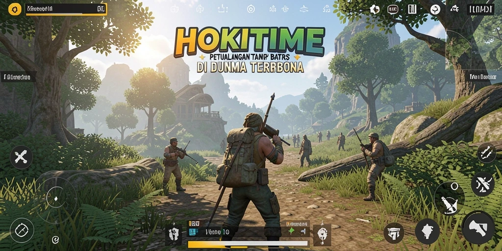 Gameplay seru di dunia terbuka HOKITIME yang menanti untuk dijelajahi.