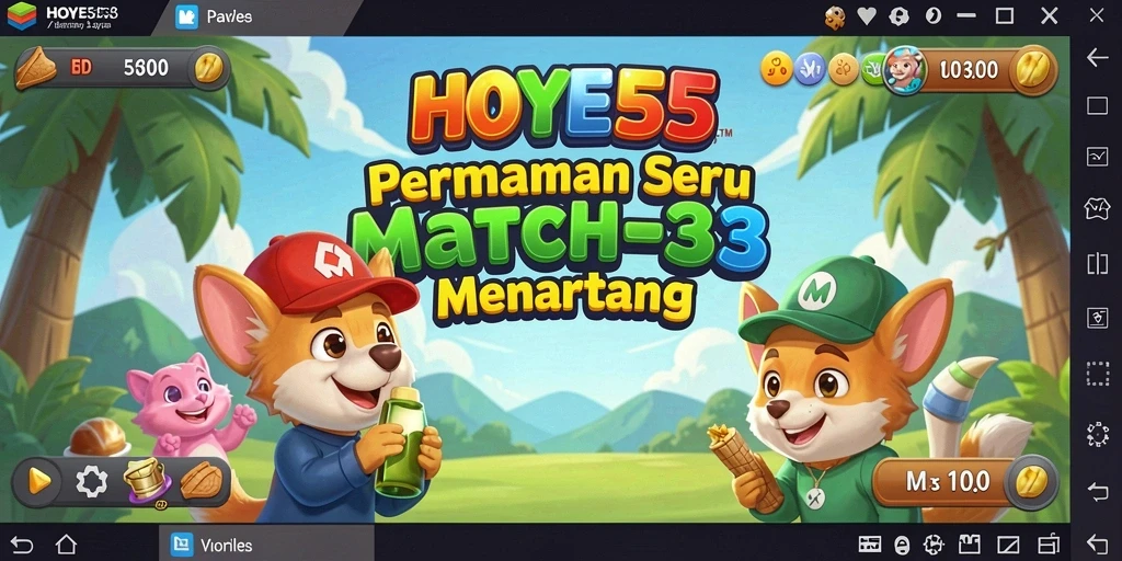 Gameplay seru Match-3 dengan kombinasi warna-warni.