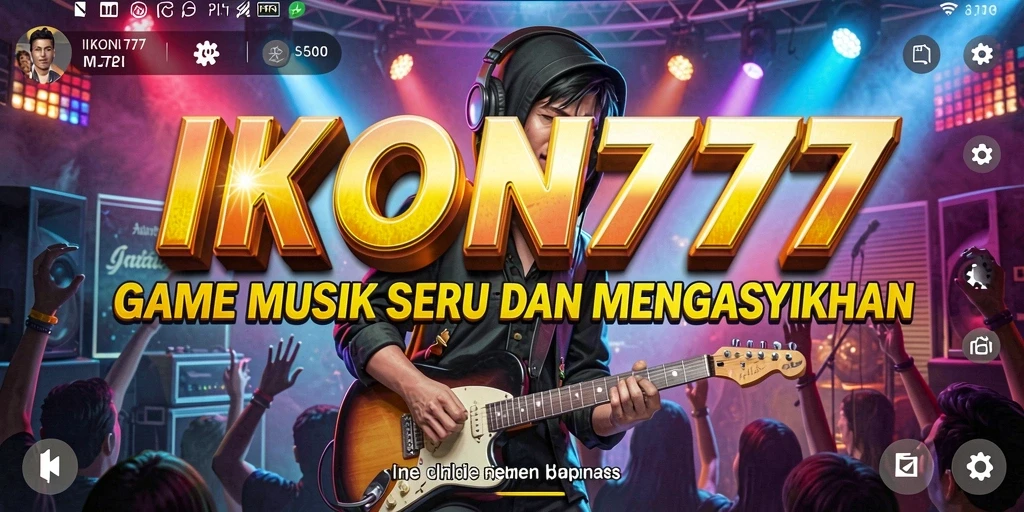 Tampilan gameplay menarik dari IKON777 saat memainkan lagu.