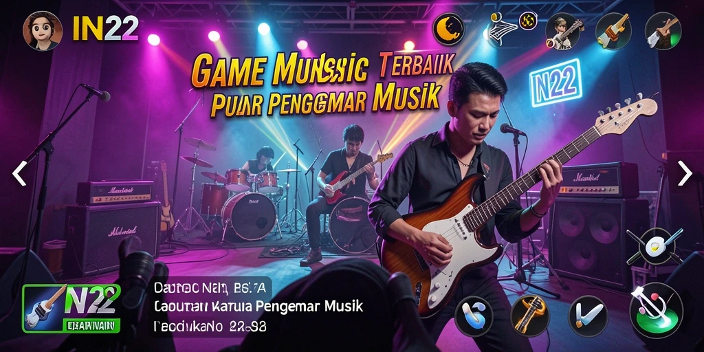 Screenshot IN22 yang menampilkan serunya bermain musik dengan teman.