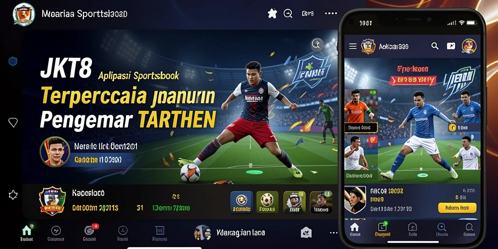 Screenshot JKT8 menampilkan taruhan langsung sepanjang pertandingan.