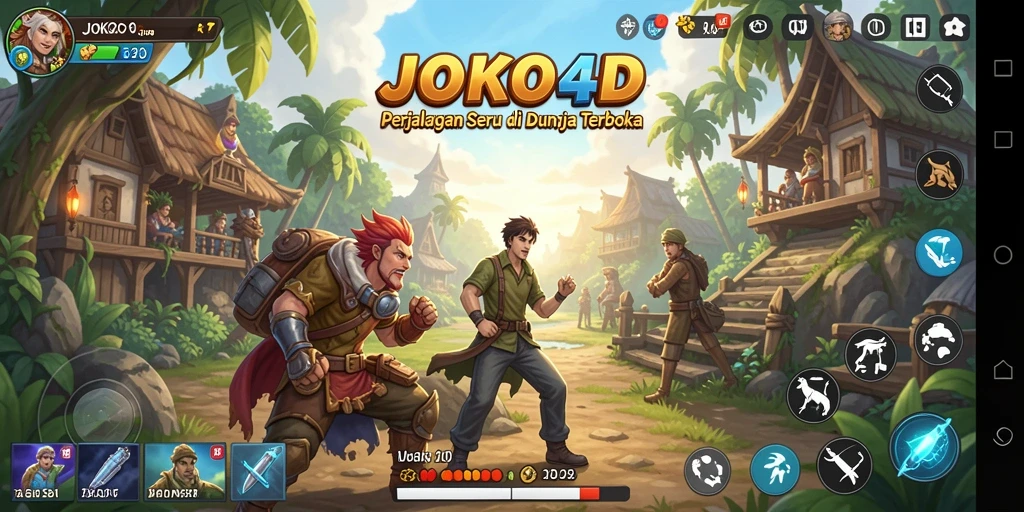Tampilan screenshot utama JOKO4D menampilkan dunia terbuka yang luas dan interaktif.