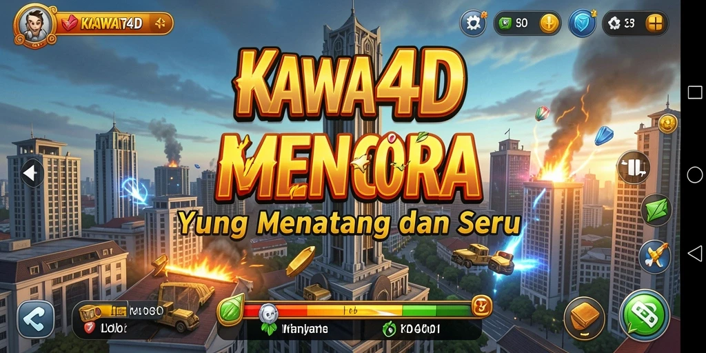 Tampilan gameplay KAWAT4D dalam mode Tower Defense yang menegangkan.