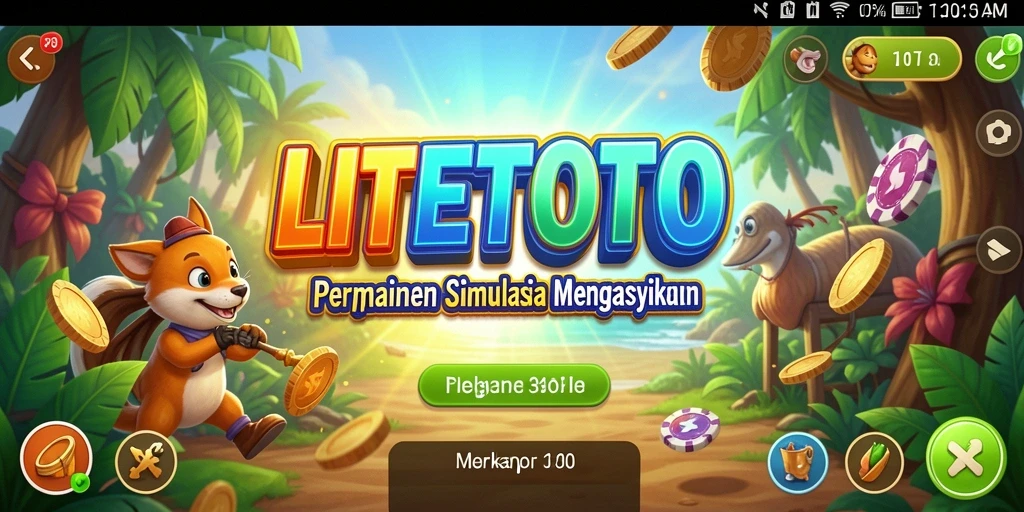 Tampilan menarik dari gameplay LITETOTO yang menawarkan simulasi manajemen.