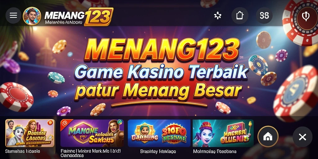 Tampilan gameplay MENANG123 yang penuh aksi dan keseruan kasino.
