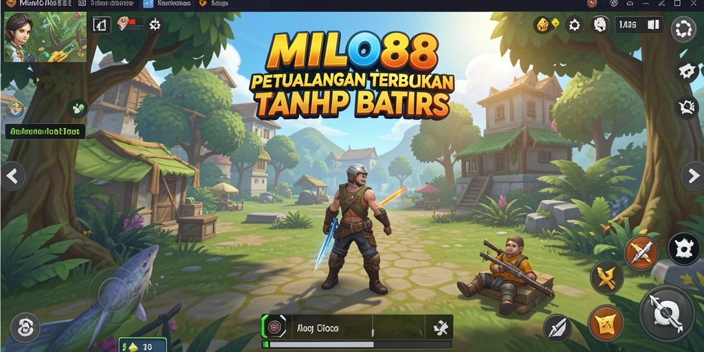 Tampilan dinamis dunia terbuka dalam MILO88.