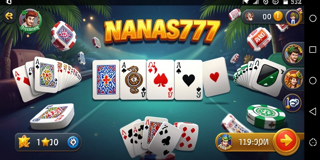 Tampak gameplay seru dari NANAS777 dengan fitur Domino yang menarik.