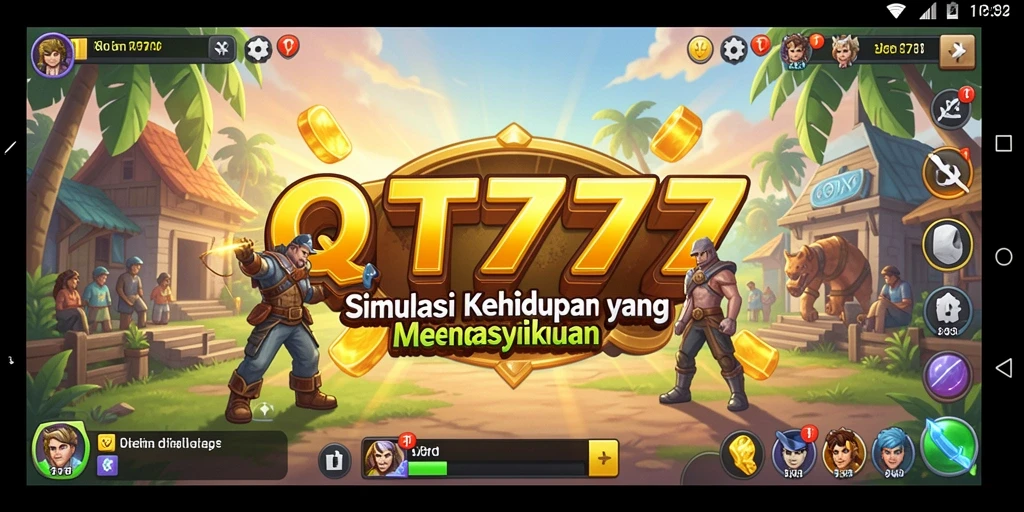 Gameplay QT777 menunjukkan interaksi karakter yang dinamis dan pilihan hidup yang menarik.