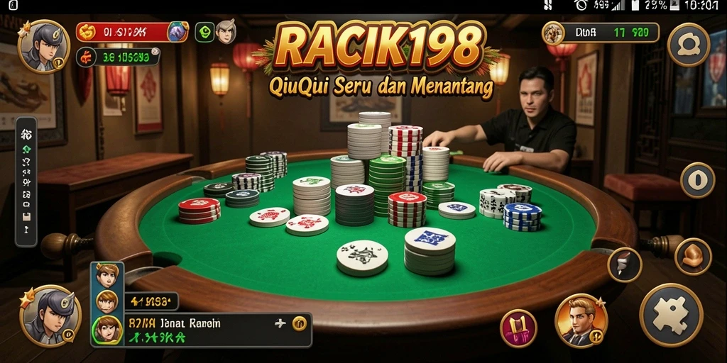 Screenshot gameplay RACIK198 yang menegangkan dan menghibur.