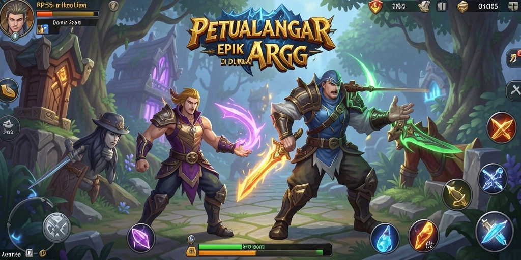 Tampilan gameplay menarik dan penuh aksi di RP55.