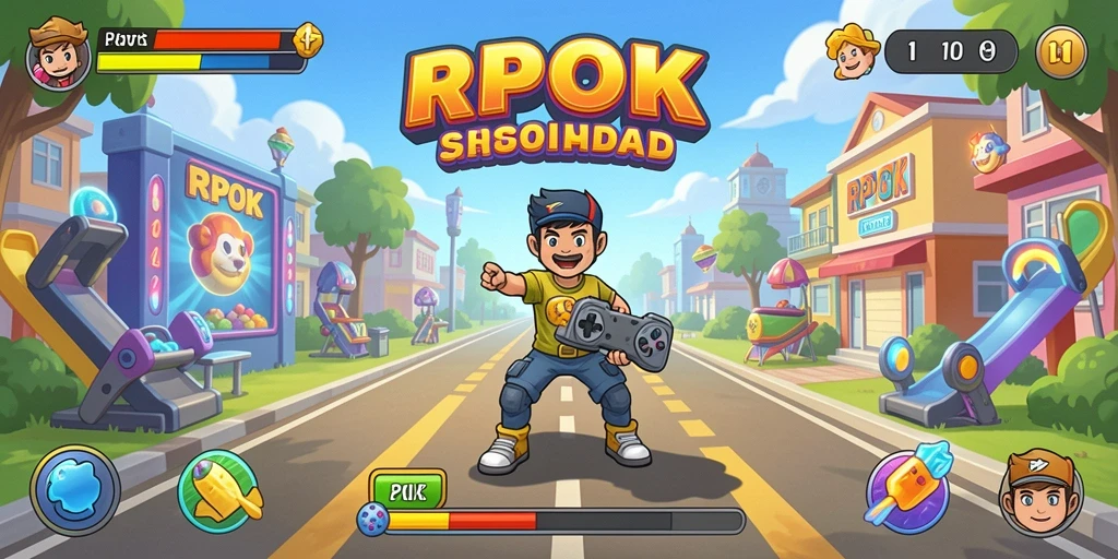 Tangkapan layar RPOK menampilkan aksi gameplay arcade yang mendebarkan.
