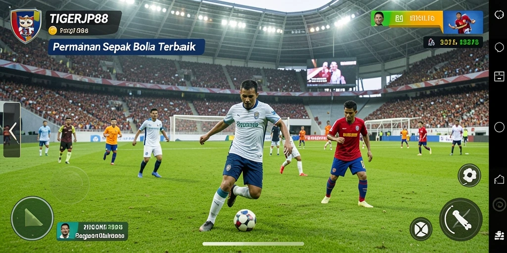 Tampak menariknya gameplay sepak bola dalam TIGERJP88.