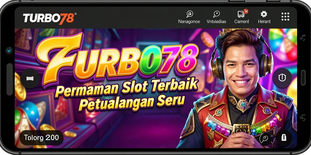 Tampilan gameplay TURBO78 yang menarik dan penuh warna.