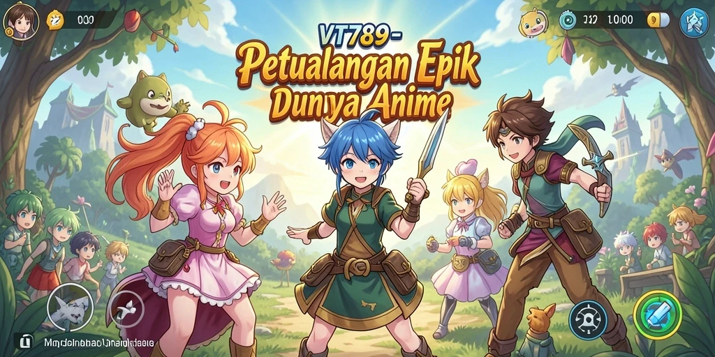 Gameplay menarik dengan karakter Anime penuh warna.