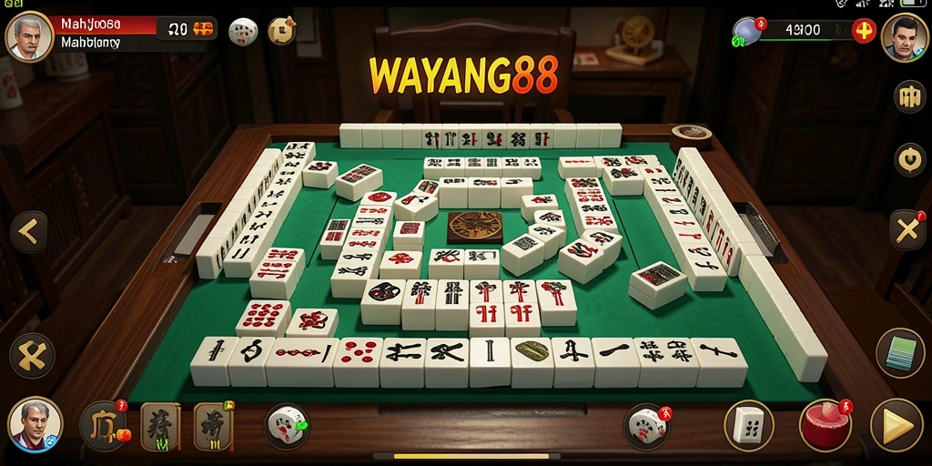 Tampilkan gameplay Mahjong yang seru dan kompetitif di WAYANG88.