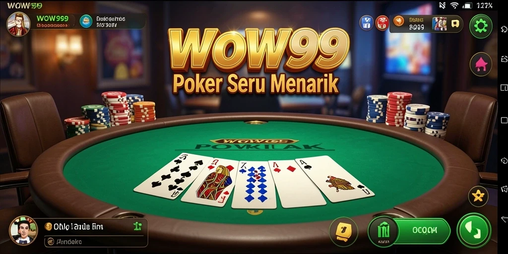 Tampilan permainan poker yang menarik dan penuh strategi.