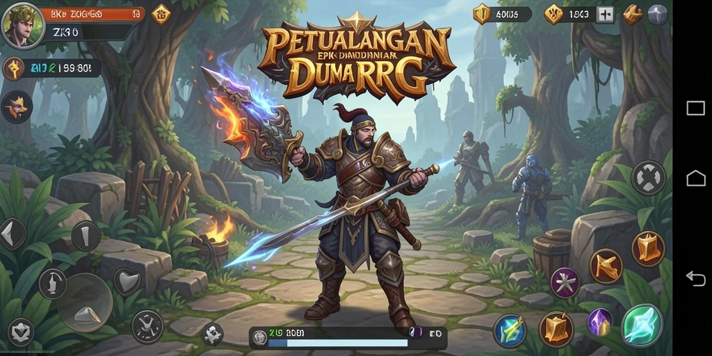 Tampilan gameplay RPG yang menawan dan penuh aksi.