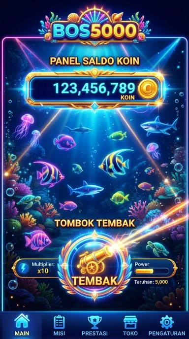 Tampilan antarmuka pengguna di bos5000 yang menarik.
